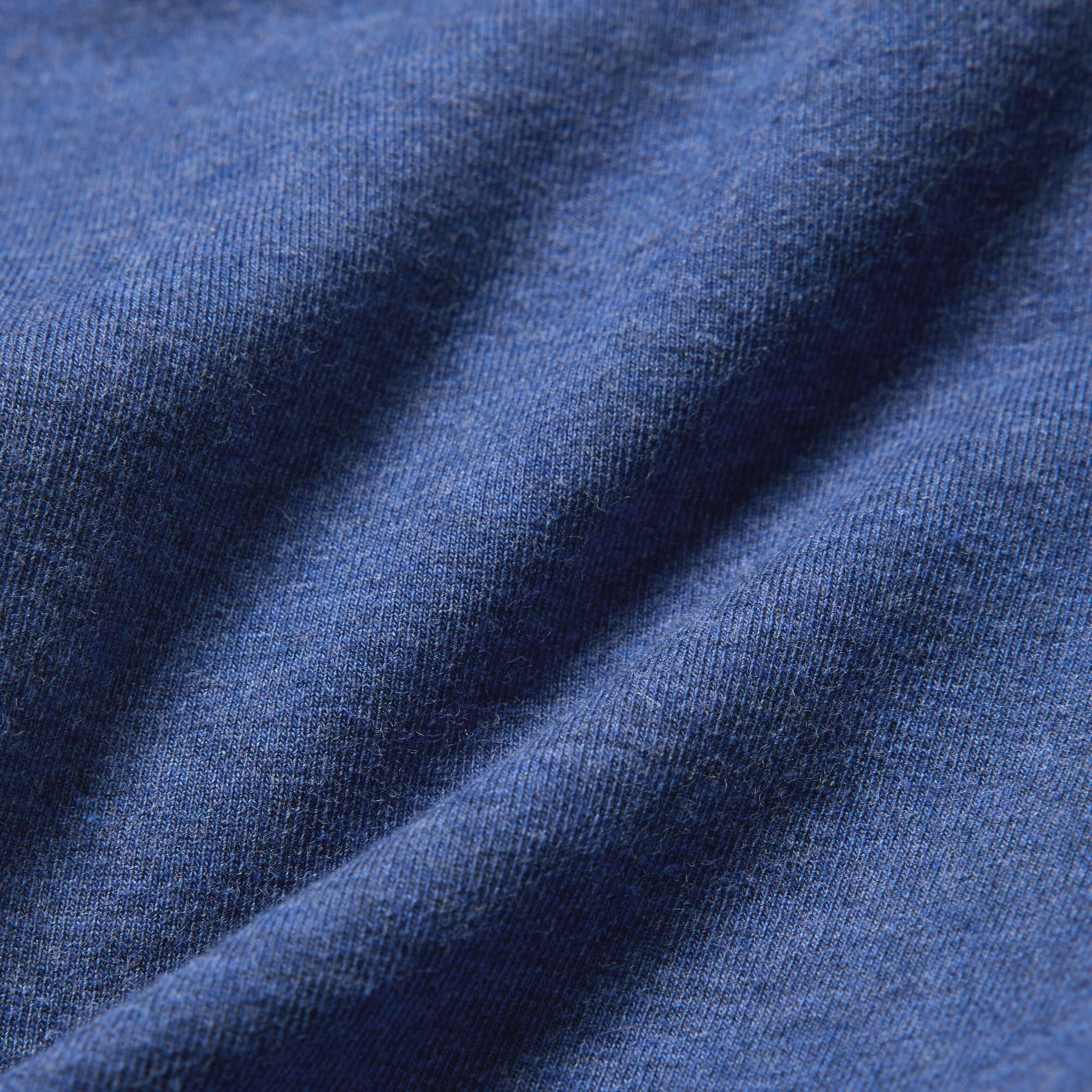 Thin, cotton-blend sweat fabric for easy movement.