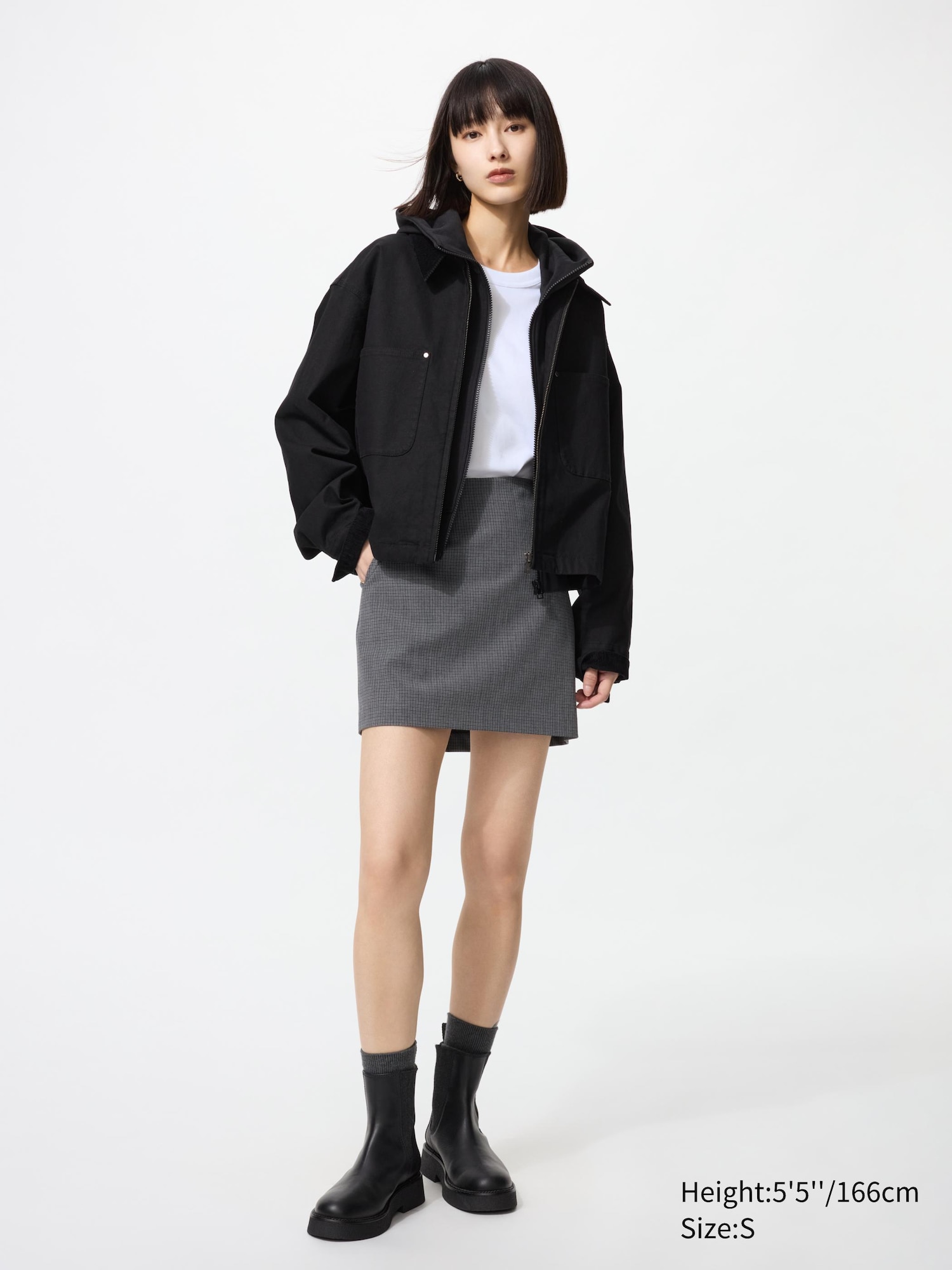 Checked Skort