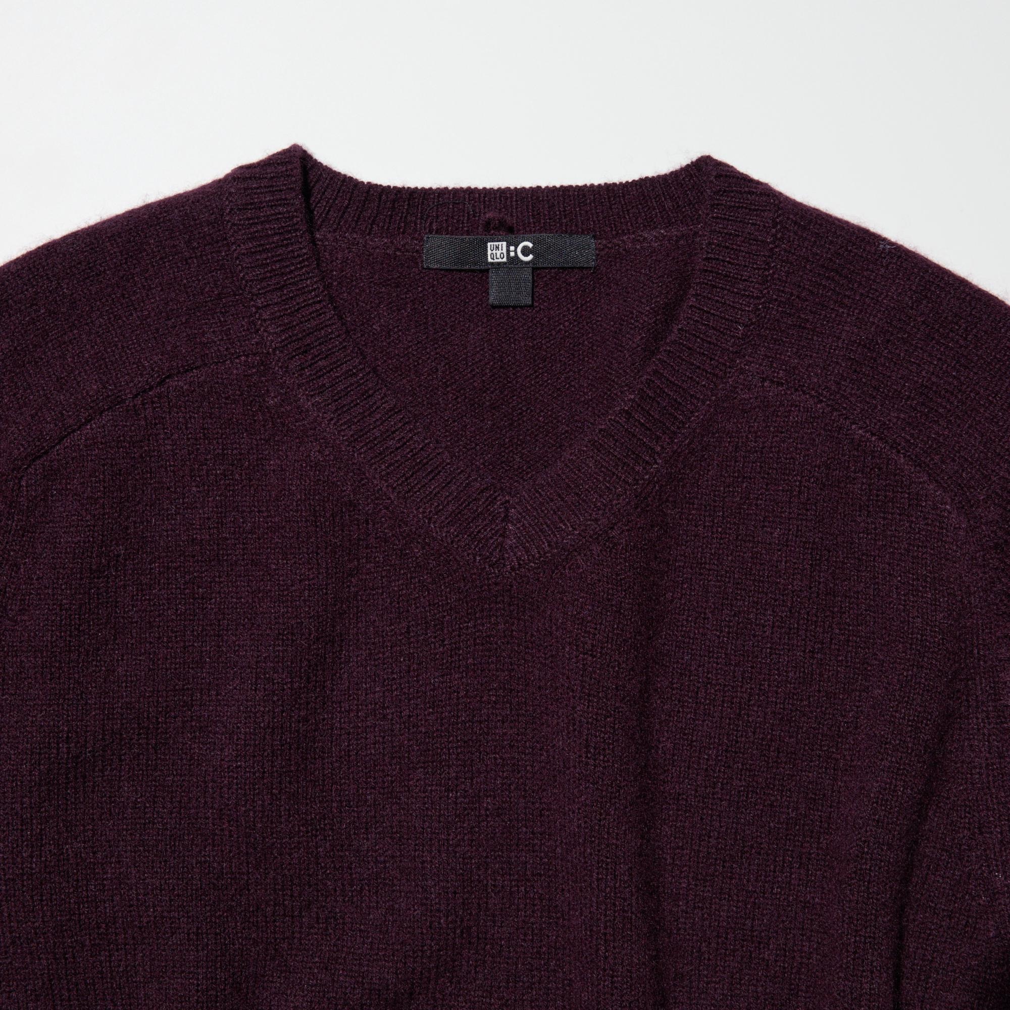 Small V-neck that works well on its own.