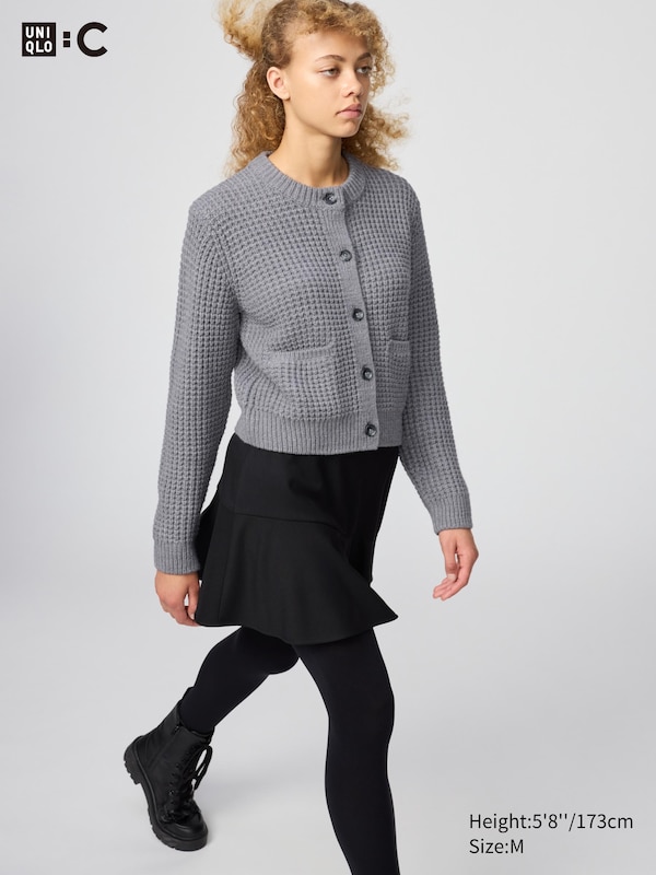 Waffle Knit Cardigan