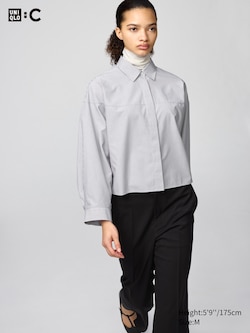 Cotton Cocoon Shirt | Striped
