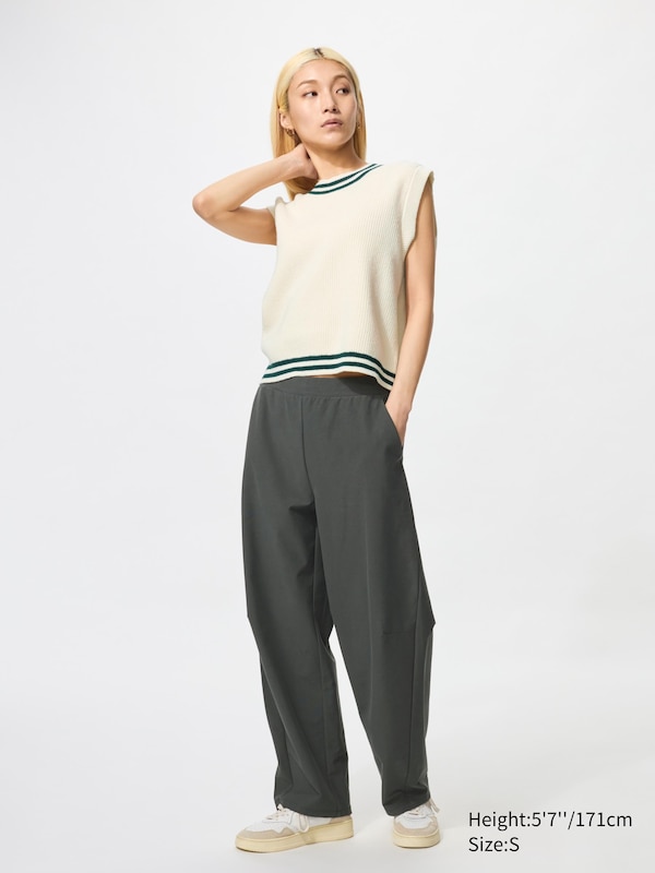 Stretch Jersey Barrel Pants