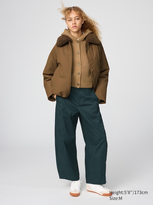 Cotton Barrel Ankle Pants