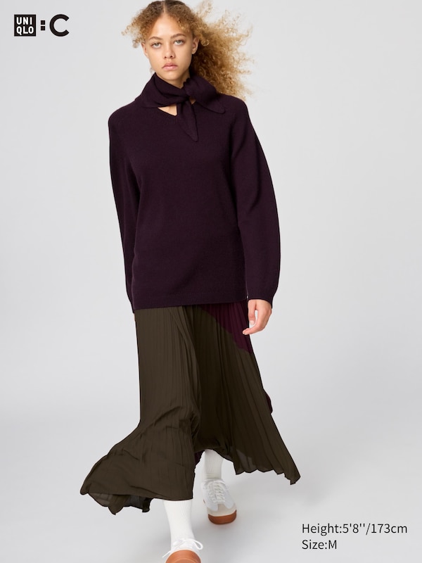 Pleated Long Skirt