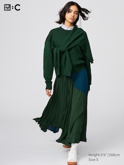 Pleated Long Skirt