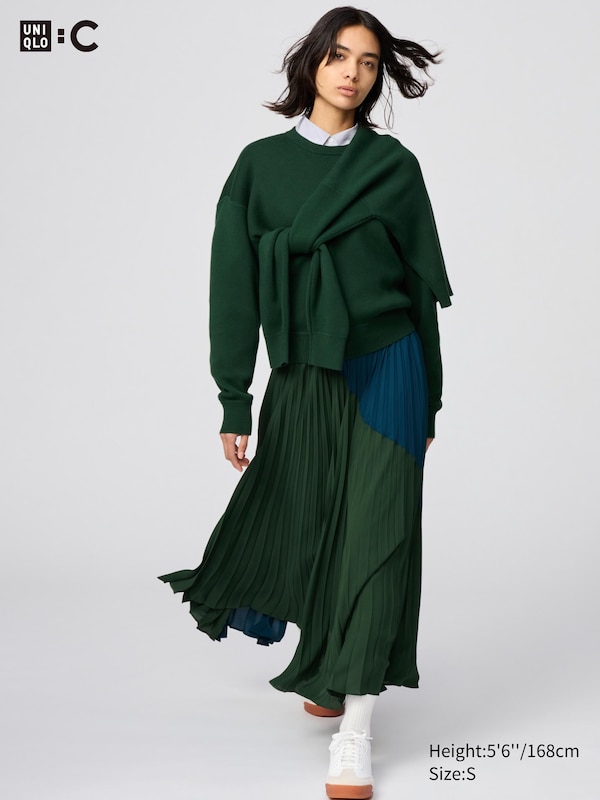 Pleated Long Skirt