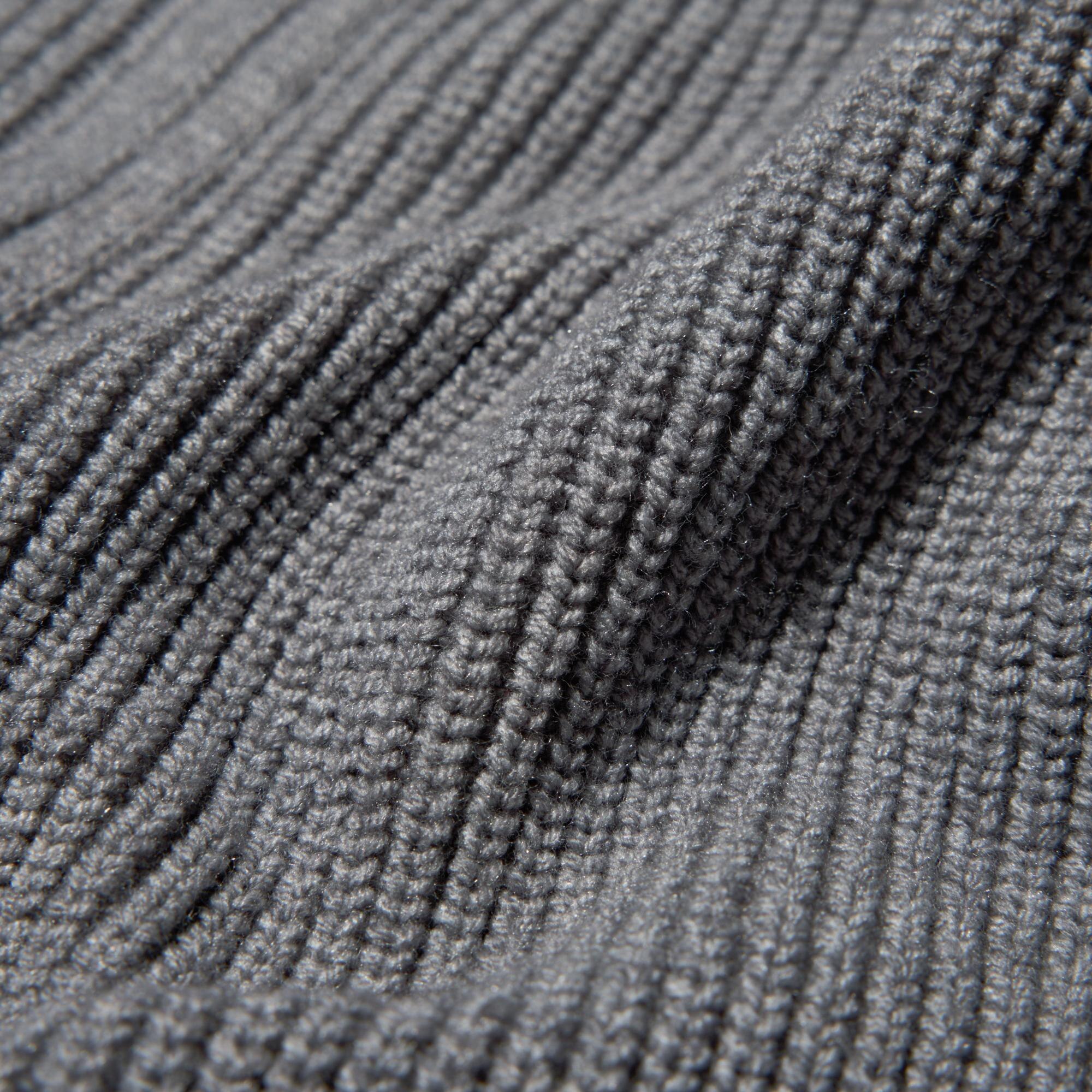 Knitted with a textured half cardigan stitch.