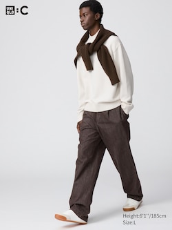 Pleated Straight Pants | Denim