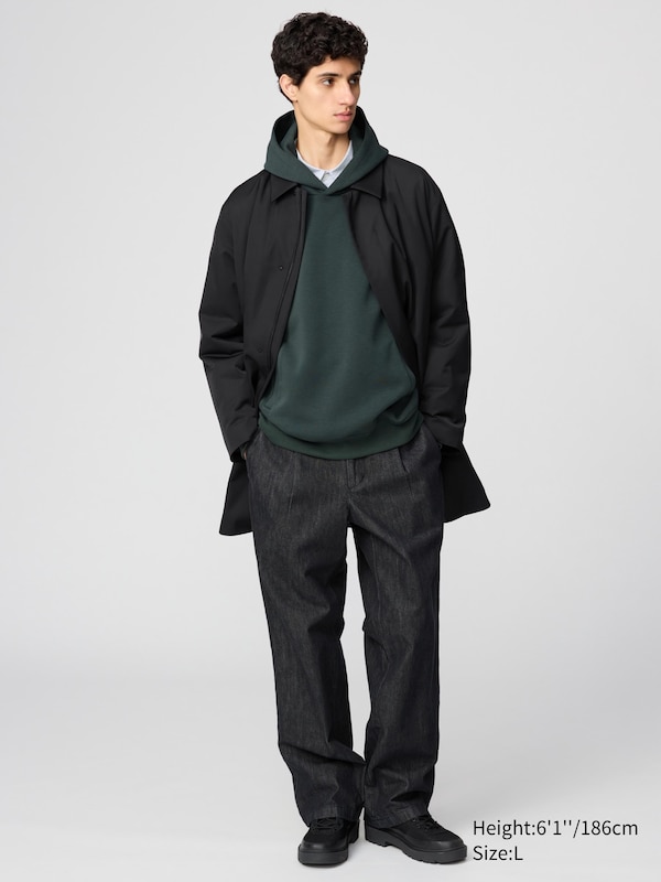Pleated Straight Pants | Denim