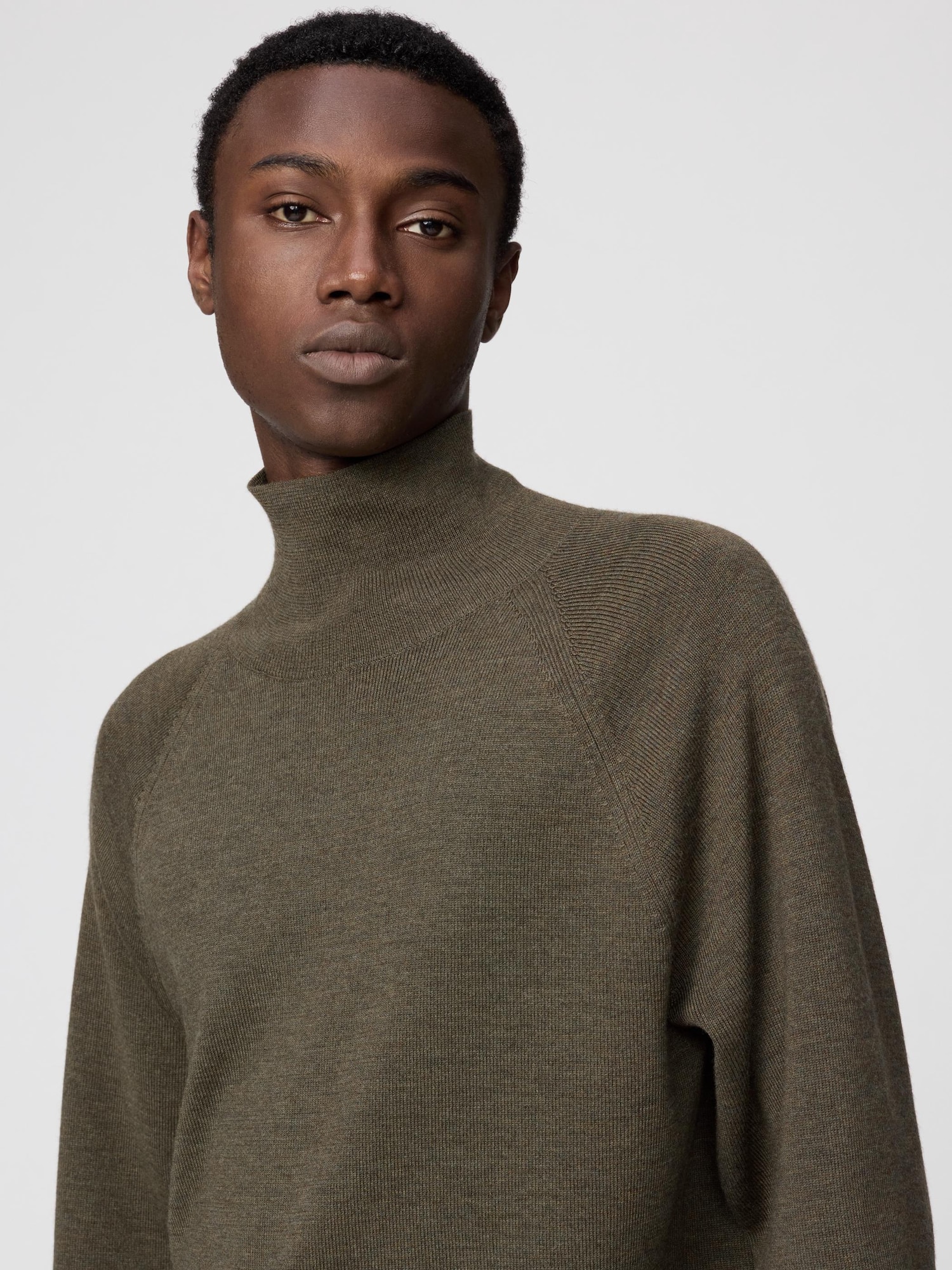 新品　BRIEFING　正規品　 MERINO HIGH NECK KNIT Merino Wool Turtleneck - Heather Grey – Colorful Standard