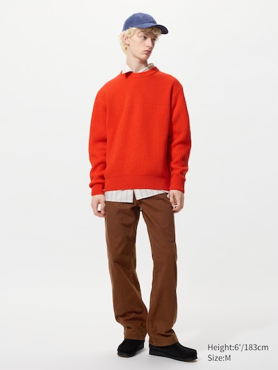 Ribbed Crew Neck Jumper
