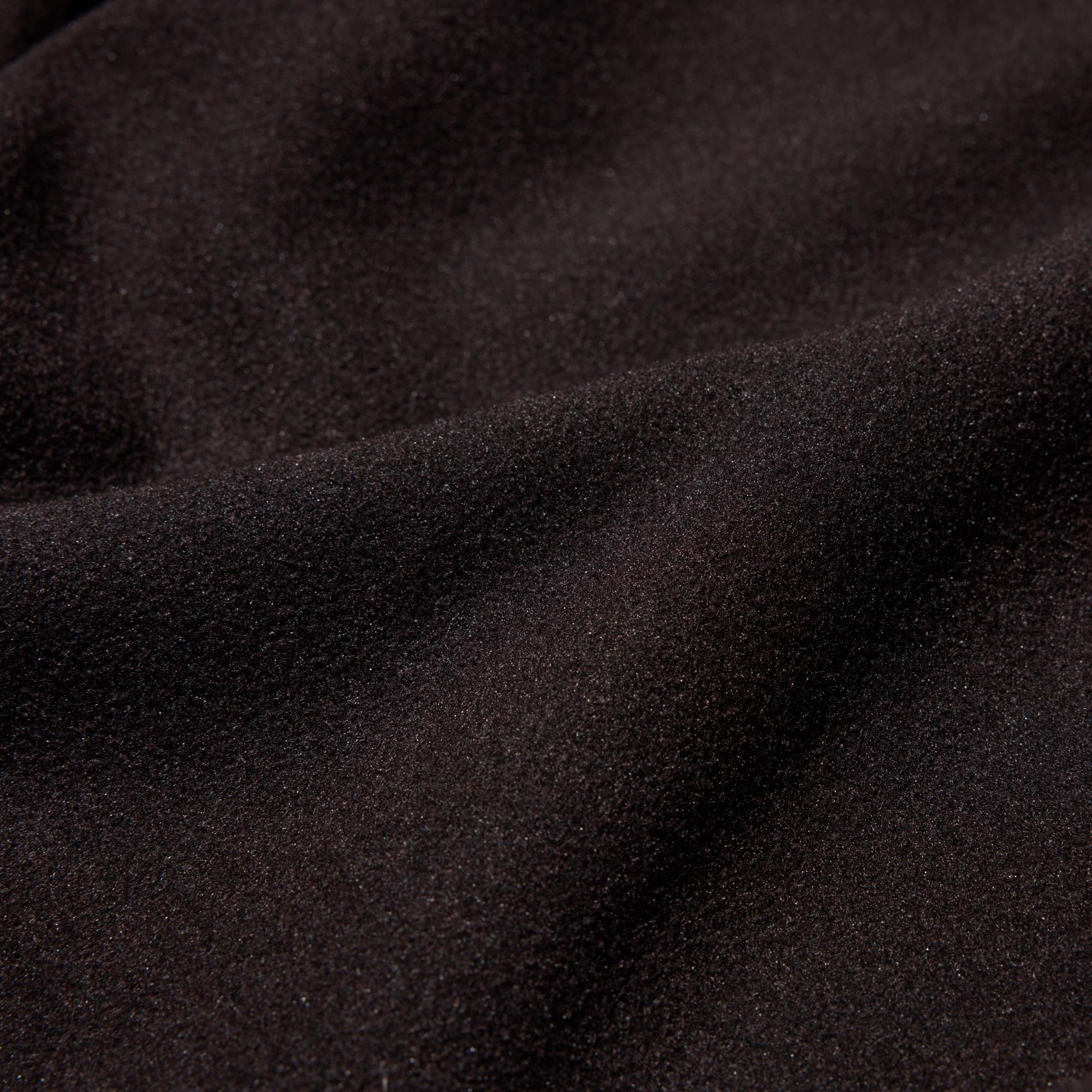 Thick, durable fabric with a soft brushed finish on both sides. Sophisticated, heathered color.