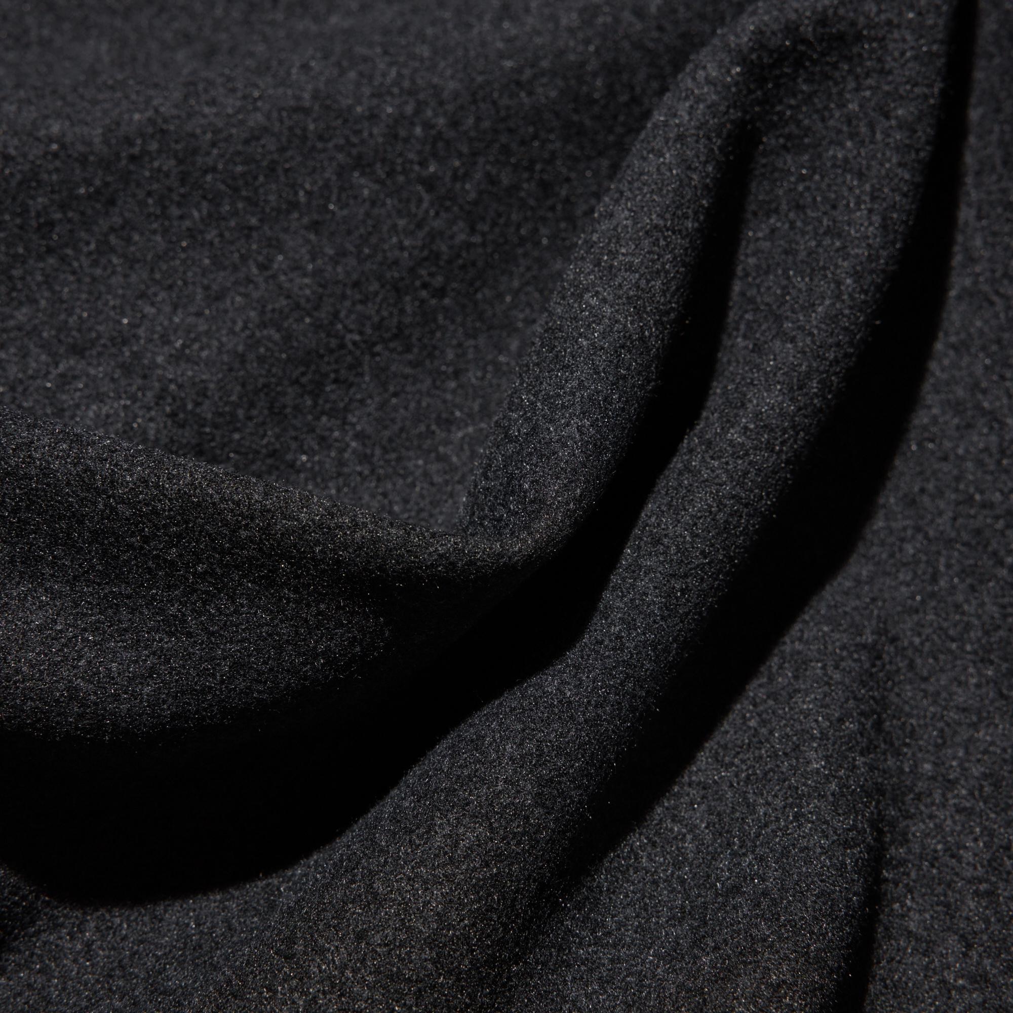 Thick, durable fabric with a soft brushed finish on both sides. Sophisticated, heathered color.