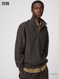 Brushed Half-Zip Sweatshirt