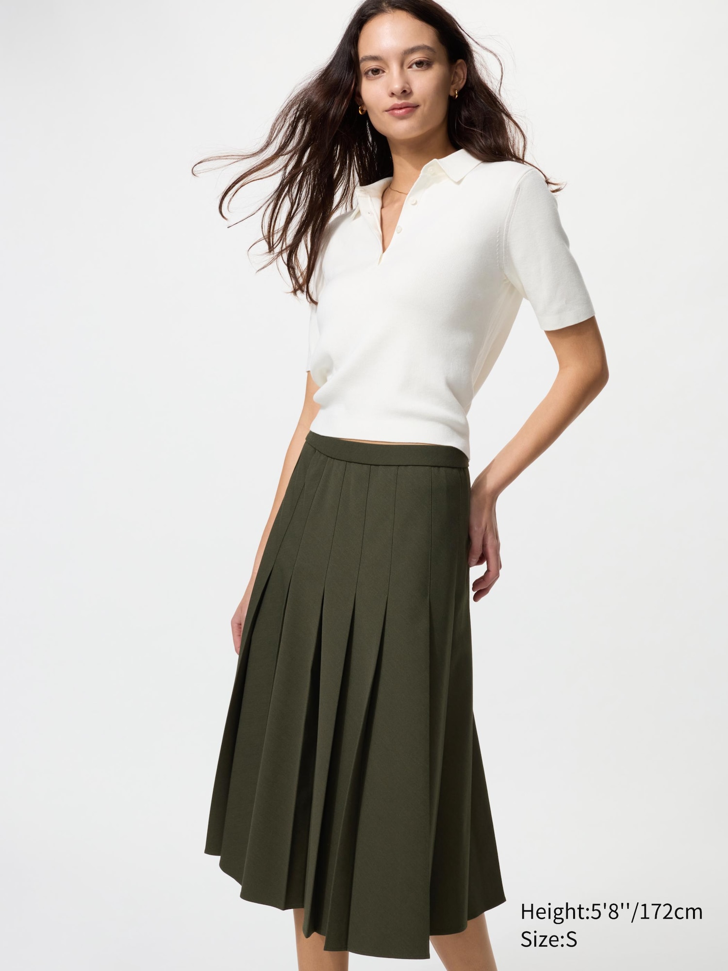 Chiffon Pleated Skirt | UNIQLO US