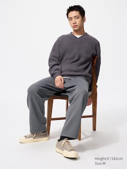 Knitted Fleece Easy Ankle Pants