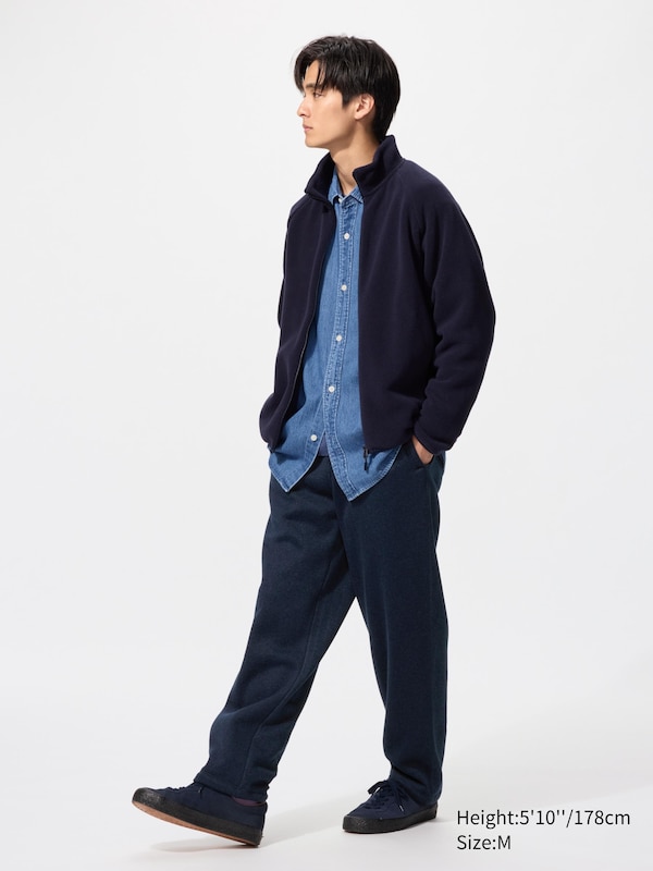 Knitted Fleece Easy Ankle Pants