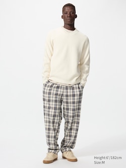 Flannel Easy Ankle Pants | Checked
