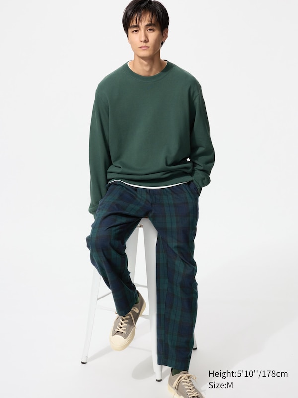 Flannel Easy Ankle Pants | Checked