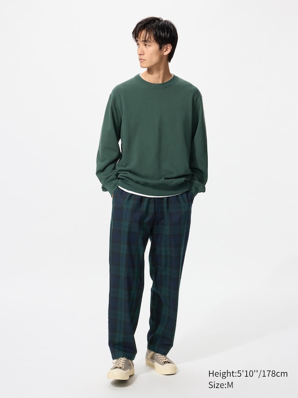 Flannel Easy Ankle Pants | Checked