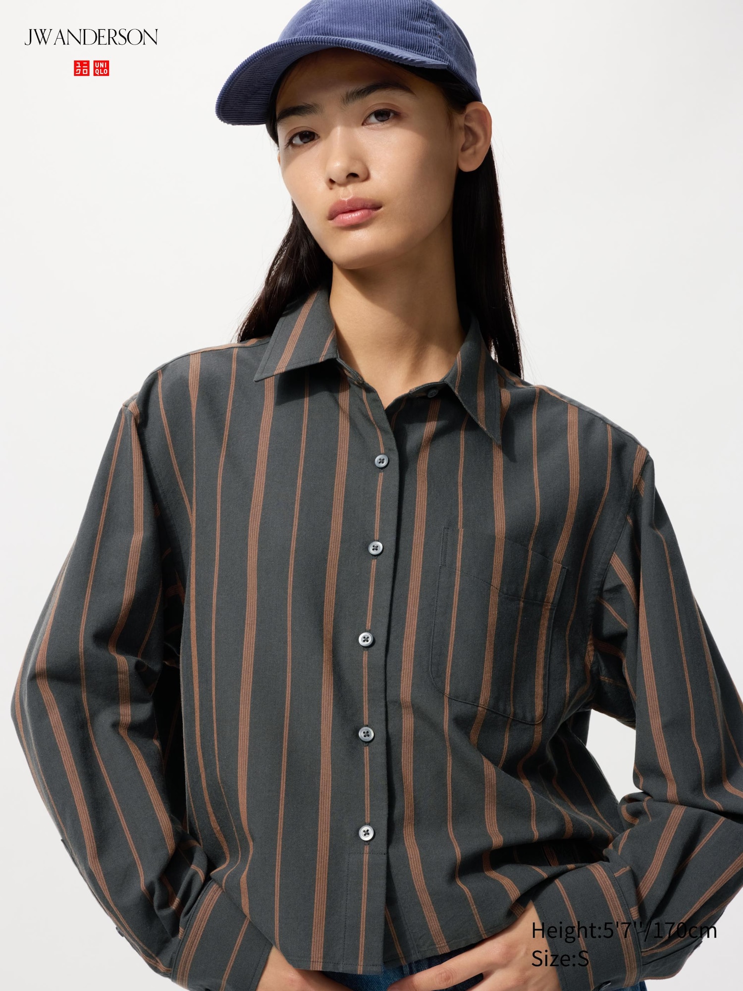 UNIQLO Oxford Boxy Cropped Shirt | Striped | Arden Fair