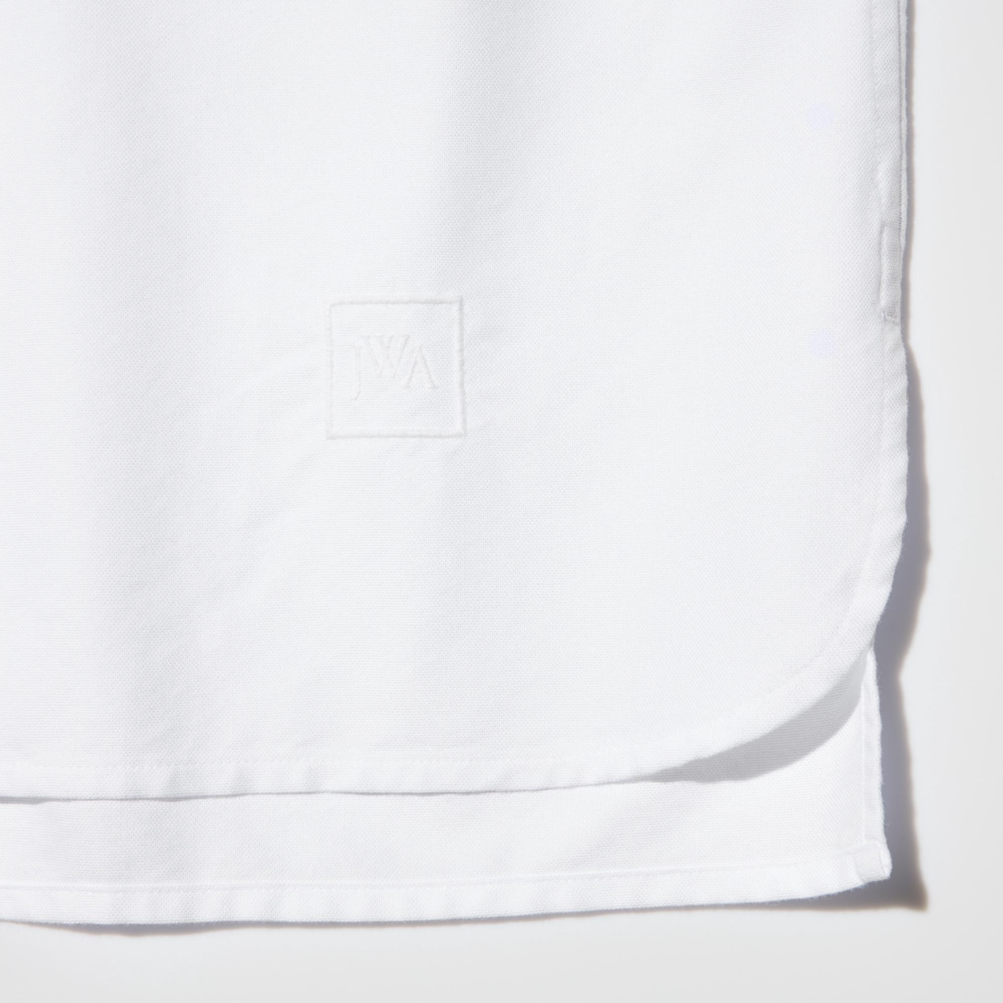 Soft, supple cotton rayon fabric with a moderate drape. Tonal JW ANDERSON logo embroidered on the left front hem.