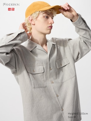 Brushed Cotton Long Sleeve Oversized Shirt