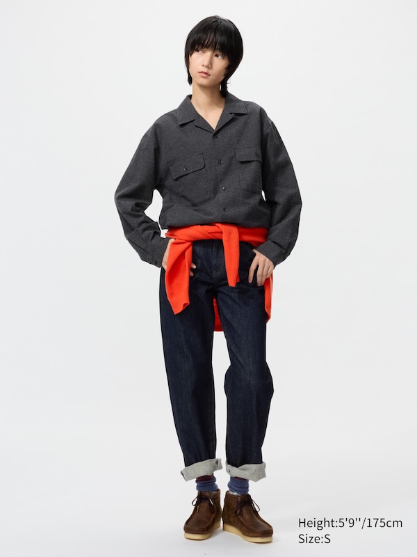 Brushed Cotton Oversized Shirt