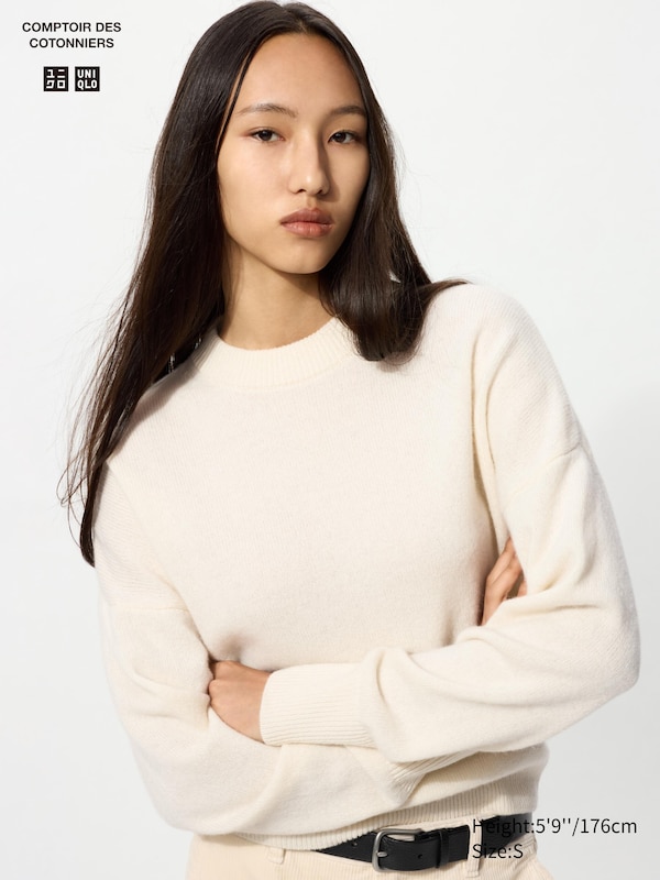 Lambswool Mock Neck Sweater