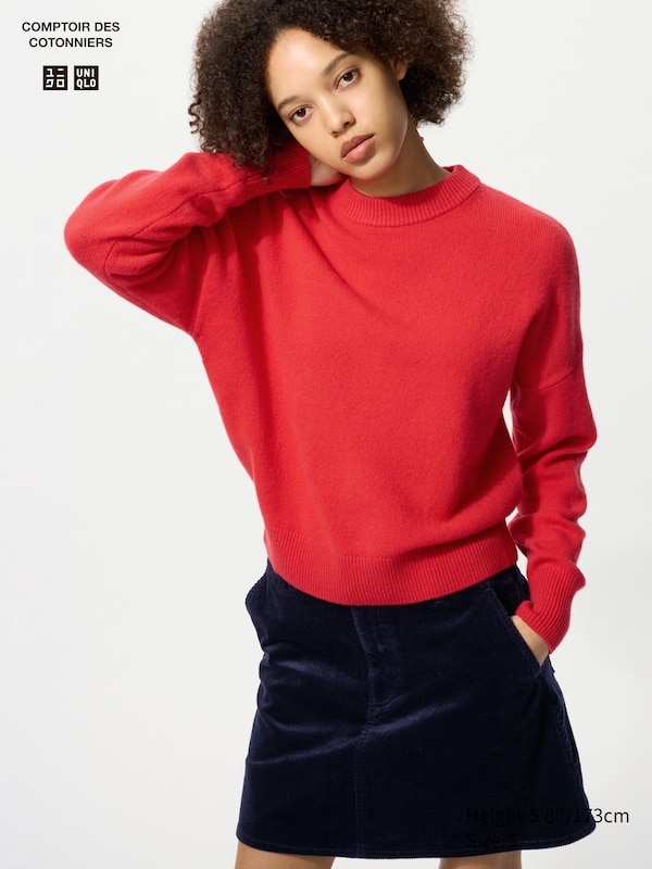 Lambswool Mock Neck Sweater