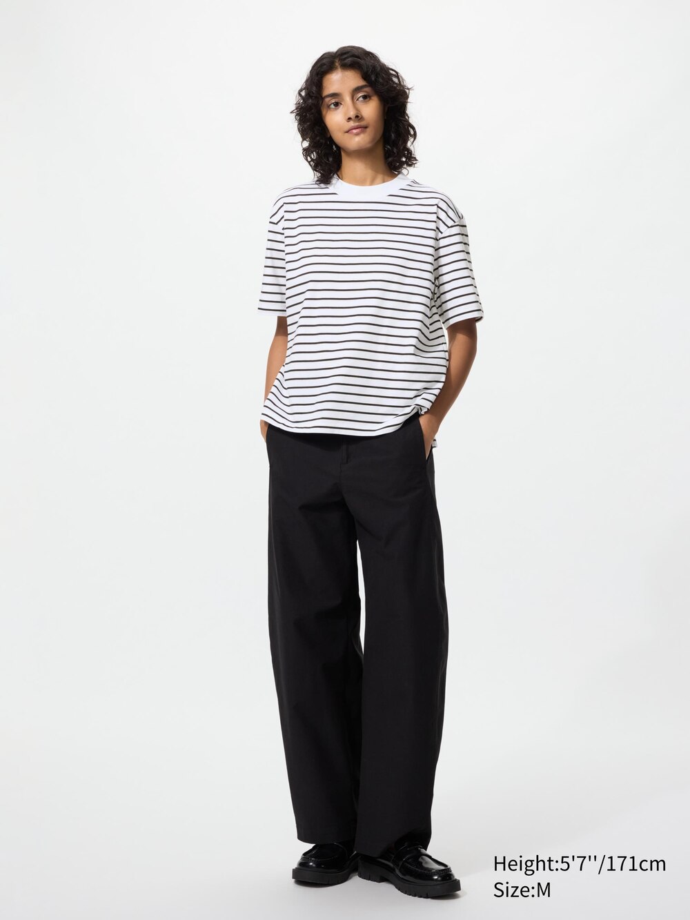 Uniqlo AIRism Cotton T-Shirt | Striped — фото 2
