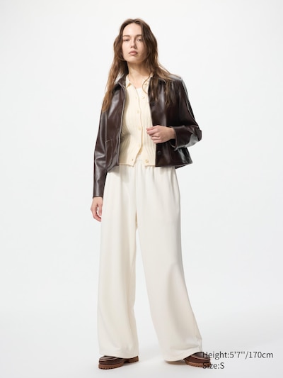 Coated Short Jacket | Faux Leather