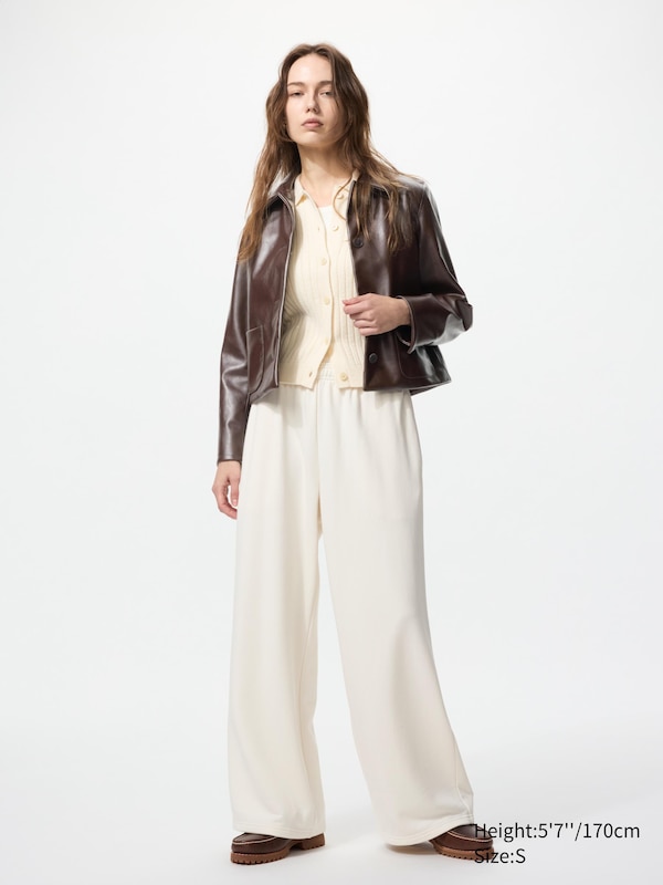 Coated Short Jacket | Faux Leather