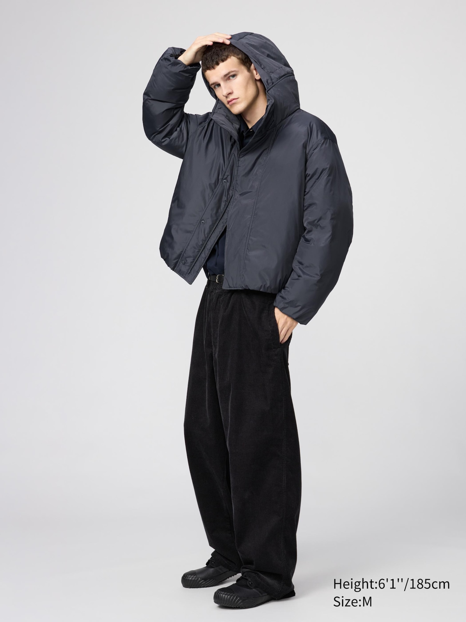 ジャケット・アウター PUFFTECH Hooded Coat Black UNIQLO PUFFTECH Hooded Coat (HEATTECH, Relaxed Fit) | UNIQLO US