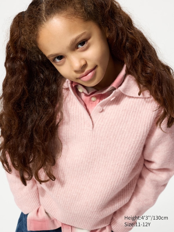 Souffle Yarn Polo Sweater