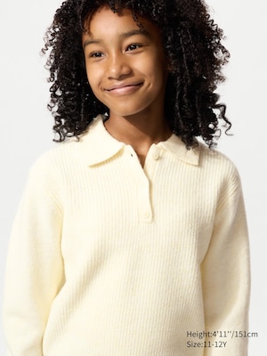 Souffle Yarn Polo Sweater