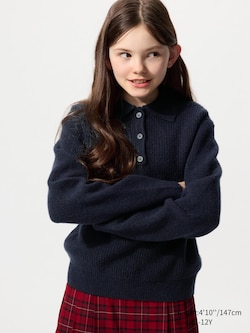 Souffle Yarn Polo Sweater