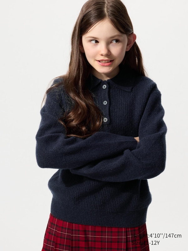Souffle Yarn Polo Sweater