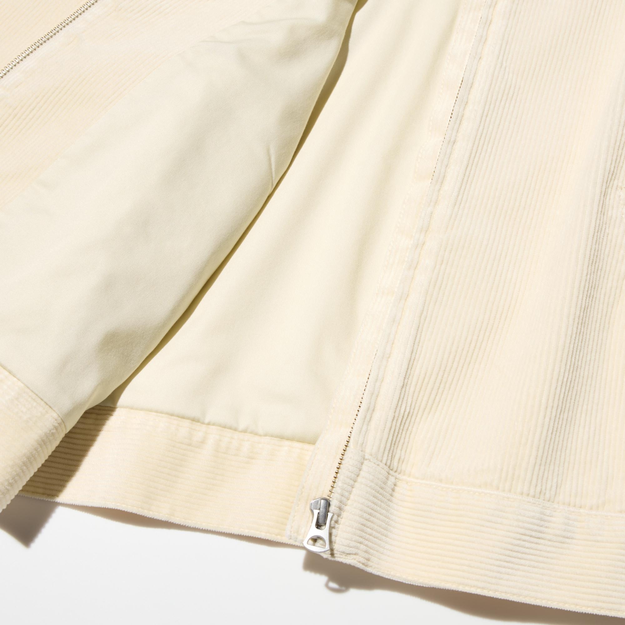 Wide-wale corduroy for a casual look. Lined.