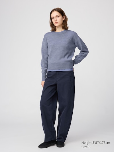 Double Faced Knit Crew Neck Jumper