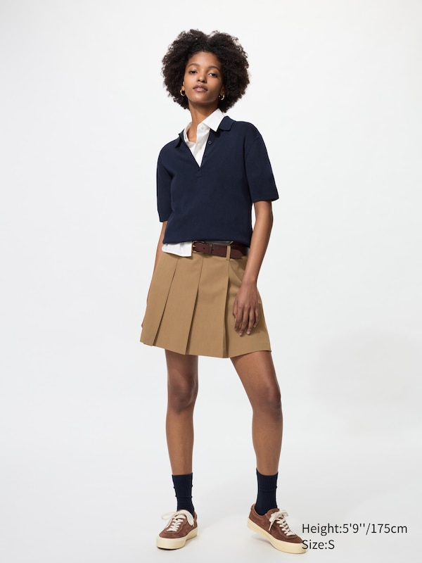 Pleated Skort