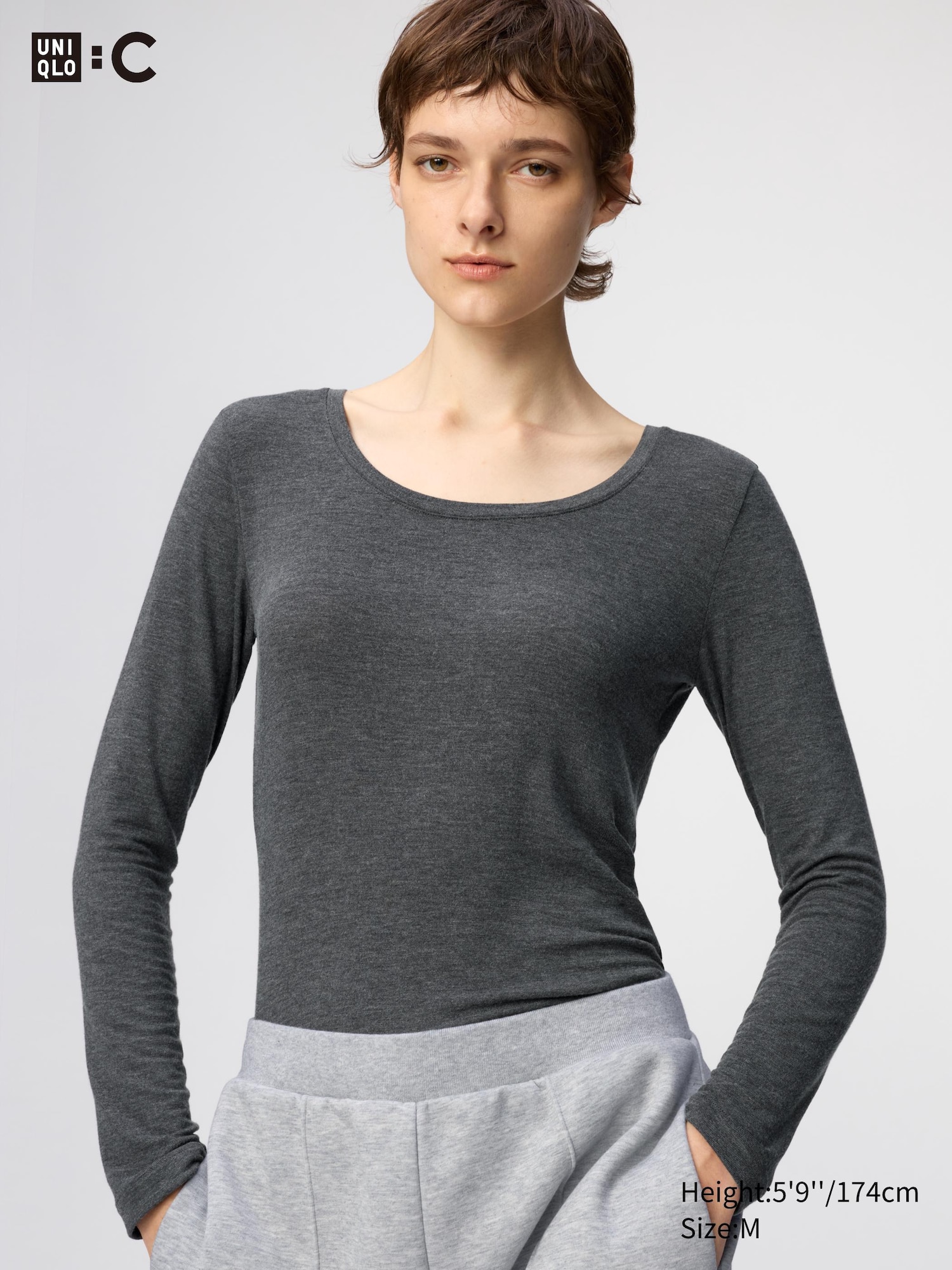 HEATTECH Extra Warm Cashmere Blend T-Shirt | Scoop Neck