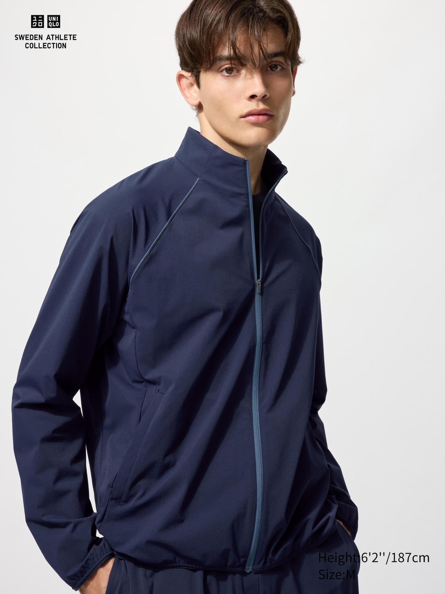 UNIQLO ネイビー ジップアップジャケット　ユニクロ　テニス　ジャージ Ultra Stretch Active Jacket | UNIQLO US