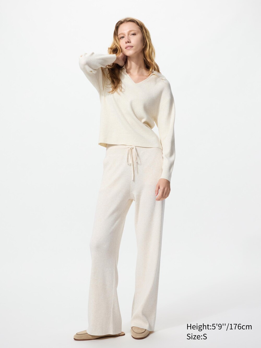 Uniqlo Washable Knit Ribbed Polo Sweater — фото 2