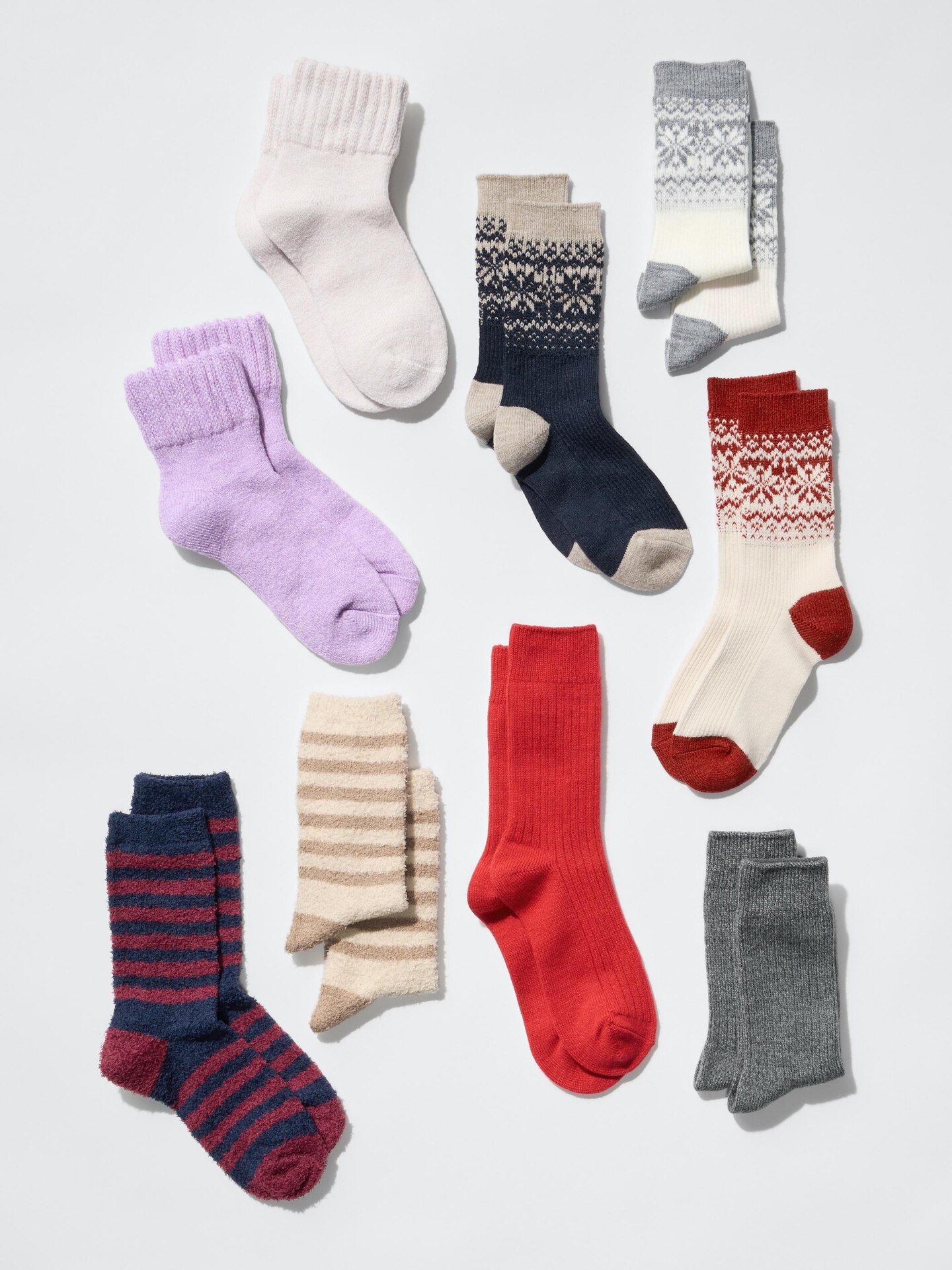 Носки Heattech Pile Room — Uniqlo, цвет: Серый — фото 2