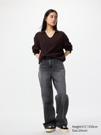 Wide Straight Jeans | Short