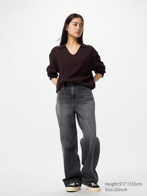 Wide Straight Jeans | Short