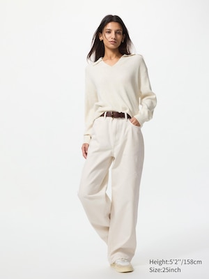 Wide Straight Jeans | Short