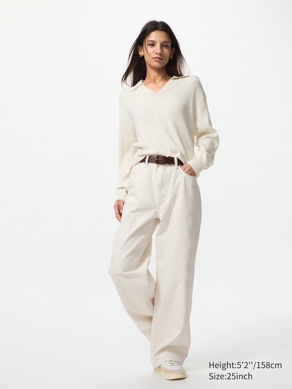 Wide Straight Jeans | Short
