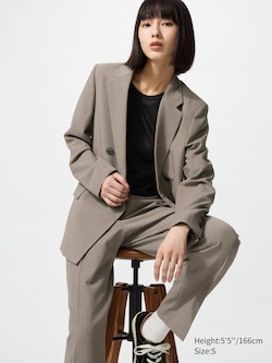 Smart Ankle Pants | Checked